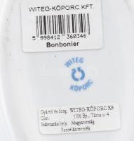 Witeg Kőporc bonbonier, jelzett, hibátlan, 15x11 cm