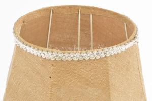 Masszív bronz asztali lámpa, hattyú díszes, jó állapotú modern búrával .70 cm