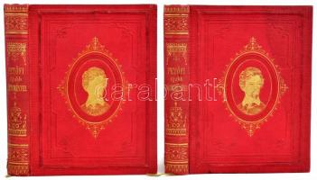 Petőfi Sándor újabb költeményei. 1847-1849.I- II. kötet. Pest, 1861, Emich Gusztáv. Korabeli, aranyo...