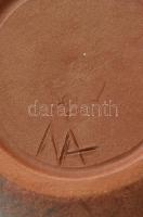 NA jelzéssel: Tojásdad kerámia váza. Jelzett, kis kopással, m: 23,5 cm