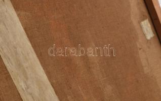 G. Csányi S. jelzéssel? Madonna gyermekével. Olaj, vászon, jelzett, felületi sérülésekkel, hátul két...