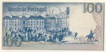 Portugália 1984. 100Esc dekoratív, nagyalakú bankjegyes, bélyeges borítékon, bélyegblokkal, alkalmi ...