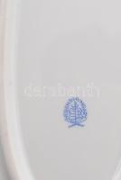 Herendi Viktória mintás sültes kínáló tál. Kézzel festett, jelzett, hibátlan 39x29 cm