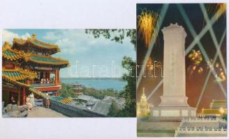 20 db használatlan Peking képeslap 2 tokban, 1960 körüli kiadás