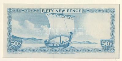 Man-sziget 1979. 50p dekoratív, nagyalakú bankjegyes, bélyeges borítékon elsőnapi bélyegzővel T:I