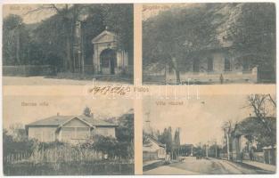 1917 Ópálos, Ó-Pálos, Ópaulis, Paulis (Arad-Hegyalja); Bódi, Bogdán és Baross villa. Wolf Gáspár kiadása / villas (EB)