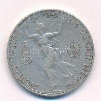 Ausztria 1908. 5K Ag "Ferenc József - Jubileum" T:VF,F ph. Austria 1908. 5 Corona Ag &quot...