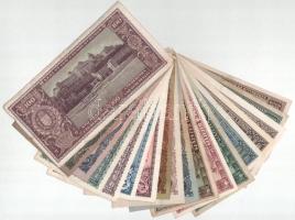 18db-os vegyes inflációs pengő bankjegy tétel, mind különböző T:AU-VG