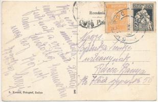 1925 Gyorok, Ghioroc; Román ortodox és református templomok, Petru Gladis üzlete, Nádasdy tér, Arad-...