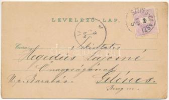 1898 (Vorläufer) Szepesváralja, Spisské Podhradie; látkép, templom és püspökilak Szepeshelyen / gene...