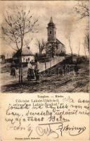 1908 Laksárújfalu, Laksár-Újfalva, Laksárska Nová Ves; Templom. Wiesner Alfred kiadása / Kirche / church (fl)