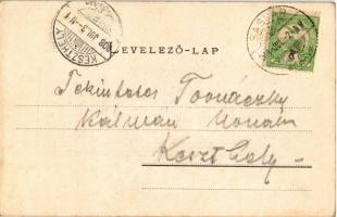 1908 Laksárújfalu, Laksár-Újfalva, Laksárska Nová Ves; Templom. Wiesner Alfred kiadása / Kirche / ch...