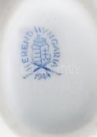 Herendi Viktória mintás tojás alakú bonbonier. Jelzett, hibátlan, h: 7 cm