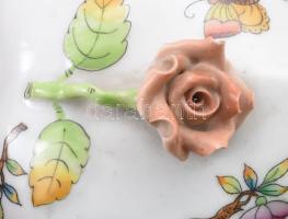 Herendi Viktória mintás bonbonier. Jelzett, kis kopással, h: 7 cm