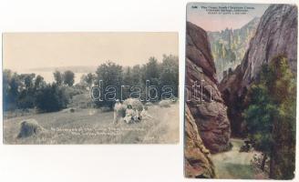 6 db RÉGI amerikai fotó és képeslap vegyes minőségben / 6 pre-1919 American (USA) photos and postcar...