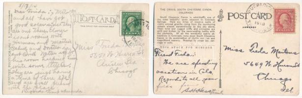 6 db RÉGI amerikai fotó és képeslap vegyes minőségben / 6 pre-1919 American (USA) photos and postcar...