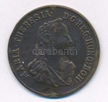 Ausztria 1760. "Mária Terézia" kétoldalas bronz zseton (34mm) T:XF foglalatnyom Austria 1760. "Maria Theresia" double sided bronze token (34mm) C:XF frame marks