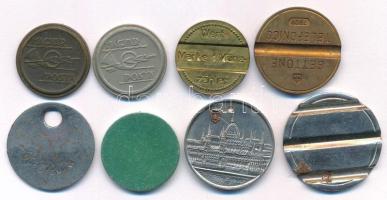 8db-os fém zseton, telefon bárca tétel T:XF,VF