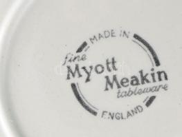 4 db Myott Meakin lovaskocsi mintás angol porcelán mélytányér, jelzett, hibátlan, d: 23 cm