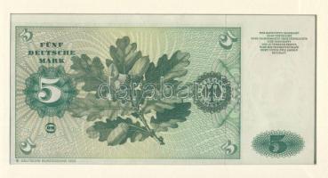 NSZK 1980. 5M dekoratív, nagyalakú bankjegyes, bélyeges borítékon, bélyegblokkal T:I