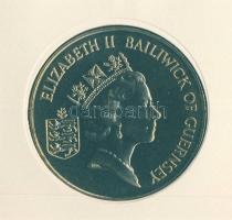Guernsey 1986. 2Ł "Nemzetközösségi játékok" érmés, bélyeges borítékon, elsőnapi bélyegzőve...