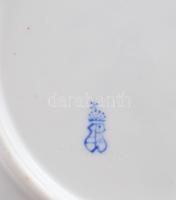 Herendi antik Viktória mintás 11 darabos süteményes tál készlet, jelzett, minimális kopottsággal, d:...