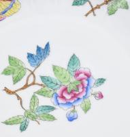 Ritka antik Herend Viktória mintás 10 darabos mélytányér készlet. Jelzett, kézzel festett, hibátlan,...