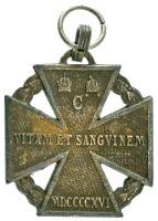 1916. "Károly-csapatkereszt" Zn kitüntetés mellszalag nélkül T:XF Hungary 1916. "Charles Troop Cross" Zn decoration without ribbon C:XF NMK 295.