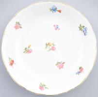 Kaszanyiczky Endre Debrecen - Schlaggenwald porcelán Kínáló tál . Matricás, jelzett, kis kopással d .24 cm