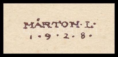 Márton Lajos (1891-1953): Reisinger Jenő cserkészkönyvtárából, 1928, klisé, papír, 15x12 cm