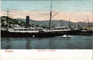 Trieste, Porto nuovo / Freihafen, SS HABSBURG (later K.u.k. Kriegsmarine)