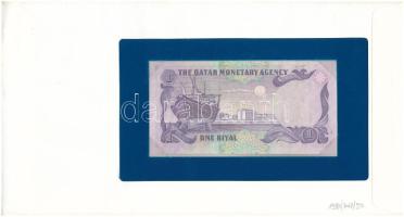 Katar 1985. 1R felbélyegzett "Banknotes of all Nations" borítékban, bélyegzéssel T:UNC a b...