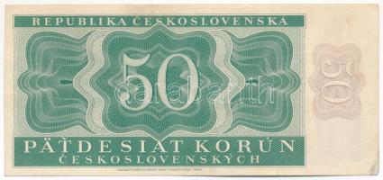 Csehszlovákia 1950. 50K T:VF / Czechoslovakia 1950. 50 Korun C:VF Krause P#71