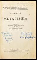 Aristoteles: Metafizika. Ford. bev. és magy. Halasy-Nagy József. Metafizika. Ford. bev. és magy. Halasy-Nagy József. Bp. 1936. (Pécs, Dunántúl Pécsi egy. ny.) 411 l. Modern műbőr kötésben. Magyarul és görögül DEDIKÁLT