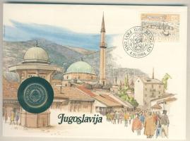 Jugoszlávia 1983. 10D érmés, bélyeges borítékon, elsőnapi bélyegzővel T:1 Ismertetővel!