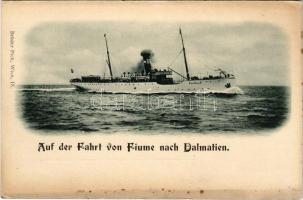 Auf der Fahrt von Fiume nach Dalmatien / S.M. Dampfer PANNONIA (later K.u.k. Kriegsmarine) (Rb)