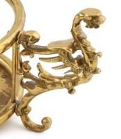 Bronz kandallótisztító készlet, teljes, kopással, m: 72 cm