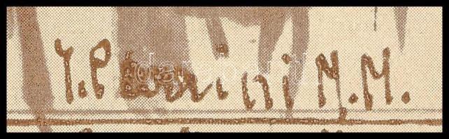 Ezio Parrini (1906-1964): Ex libris eroticis di Gigi Boschesi, 1940. Klisé, papír, jelzett a klisén,...