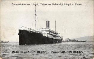 S.M. Dampfer BARON BECK. Österreichischer Lloyd Triest