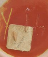 Tófej váza, jelzett, hibátlan, m: 21 cm