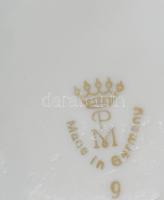 Bavaria matricás doboz, jelzett, kopott aranyozás, 12x10 cm