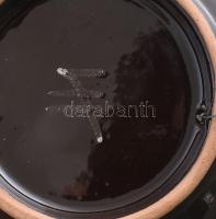 Kerezsi Gyöngyi (1943-): Dísztál. Jelzett, kis kopással, d: 21 cm