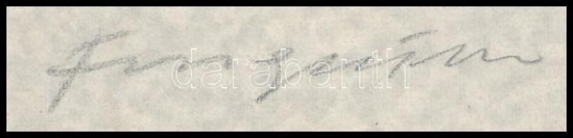 Michel Fingesten (1884-1943): Ex libris Bodmer. Klisé, papír, jelzett, 5,5x8 cm