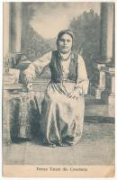 1908 Constanta, Femee Tatara din Constanta / Romanian folklore, Tatar woman (EK)