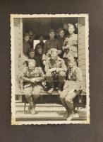 cca 1940 II. világháborús emlék Cseh területen állomásozó német katona fotóalbuma 50 db képpel a fro...