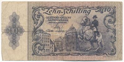 Ausztria 1950. 10Sch T:VG Austria 1950. 10 Schilling C:VG Krause P#127