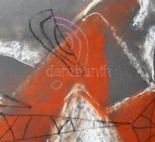 Marosán Gyula (1915-2003): Absztrakt formák, 1940. Pasztell, papír, jelezve középen lent. Bal alsó s...