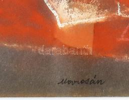 Marosán Gyula (1915-2003): Absztrakt formák, 1940. Pasztell, papír, jelezve középen lent. Bal alsó s...