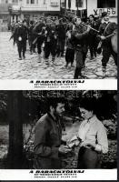 cca 1964 ,,A baracktolvaj" című bolgár film jelenetei és szereplői, 21 db vintage produkciós fi...