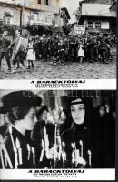 cca 1964 ,,A baracktolvaj" című bolgár film jelenetei és szereplői, 21 db vintage produkciós fi...